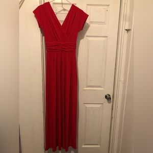 Red Maxi with matching headband , Brand new w/tag . Size xs , Has stretch